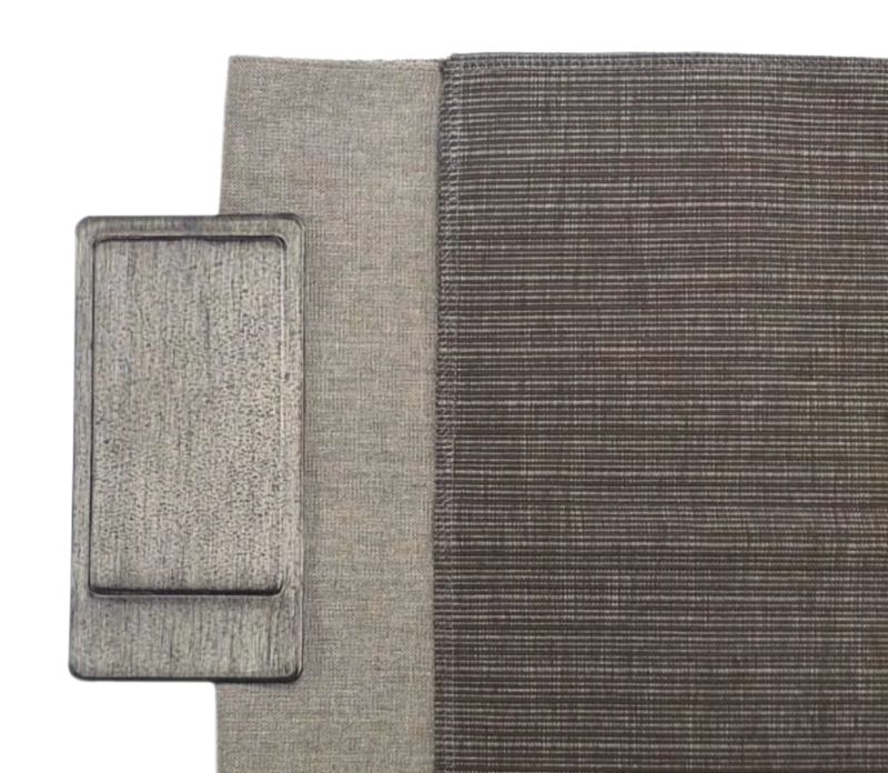 Deep taupe outdoor furniture upholstery from Villa Outdoors
