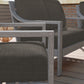 Parker Aluminum Outdoor Loveseat Set with Coffee Table -4 Seat