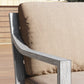 Parker Aluminum Outdoor Chaise Ottoman Sofa -3-4 Seat
