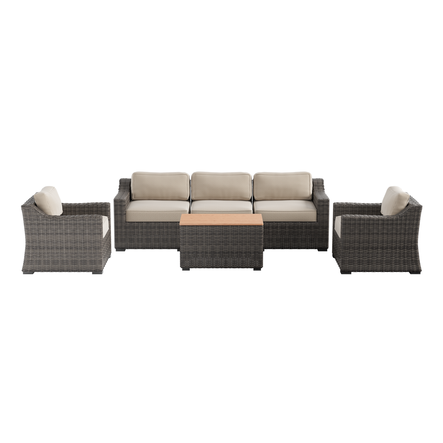Bristol Wicker Outdoor Sofa Set -5 Seat