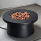 Round Fire Pit Table - Black